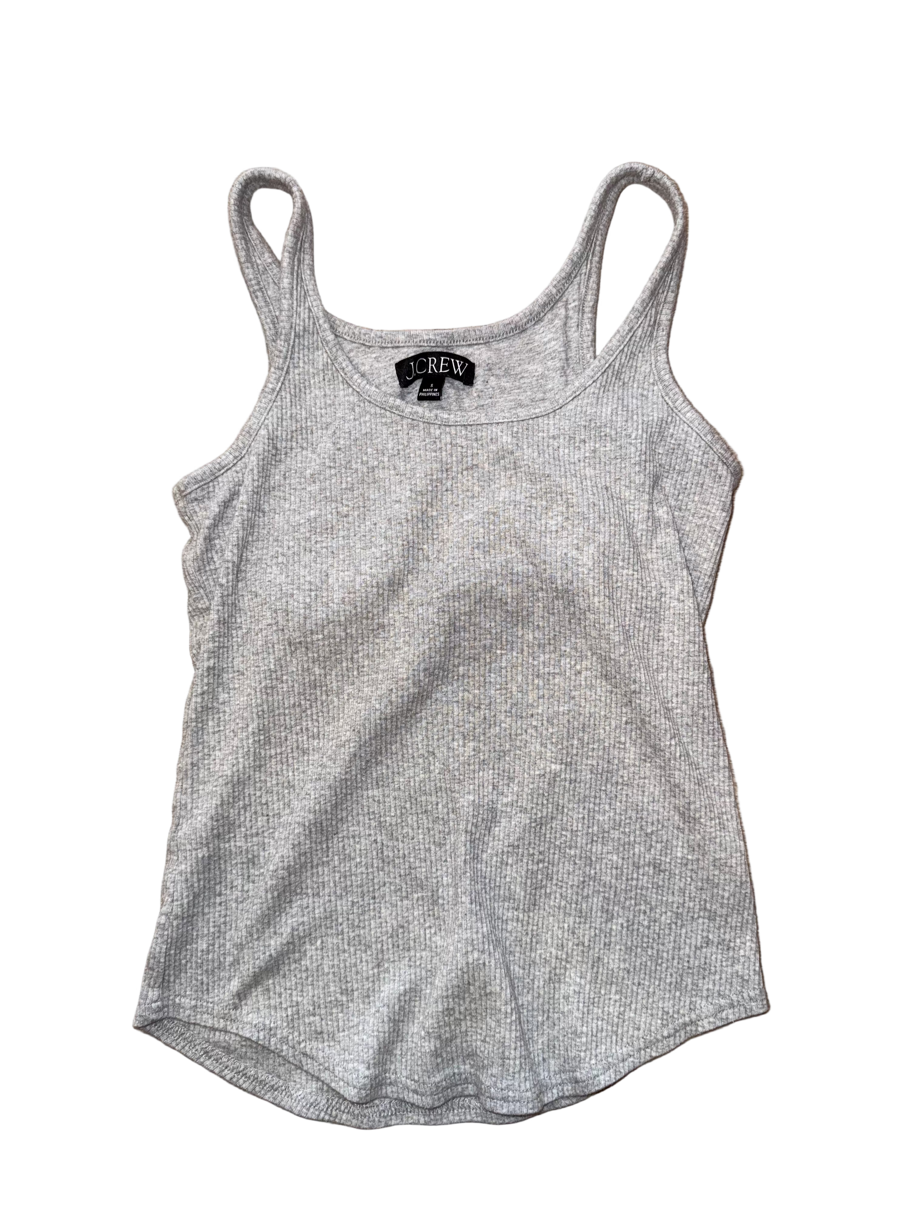 J.Crew Ribbed Gray Tank Top