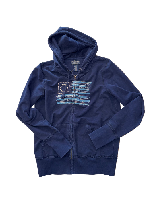 Navy Blue Ralph Lauren Zip Up Jacket