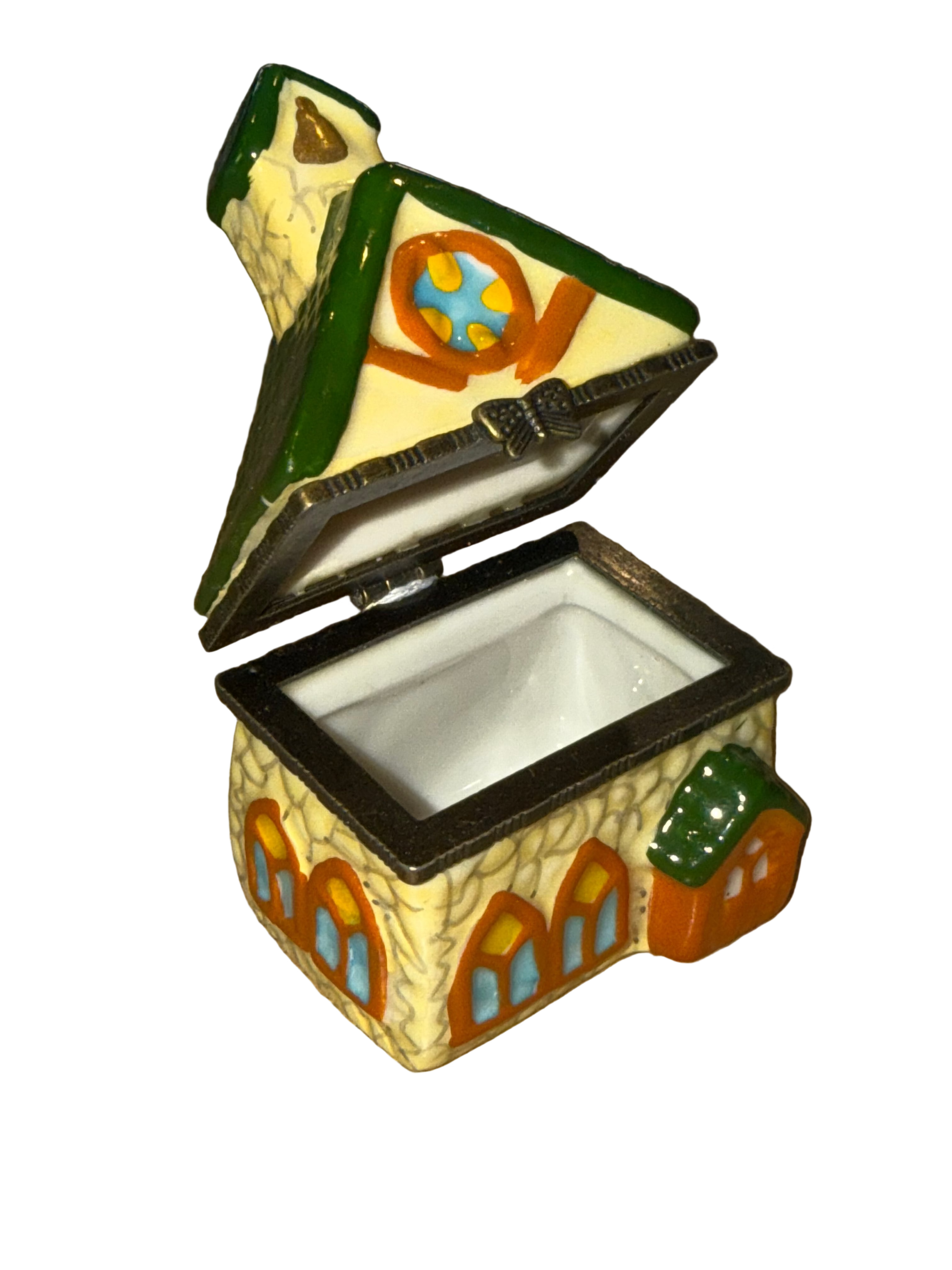 Porcelain Schoolhouse Trinket Box