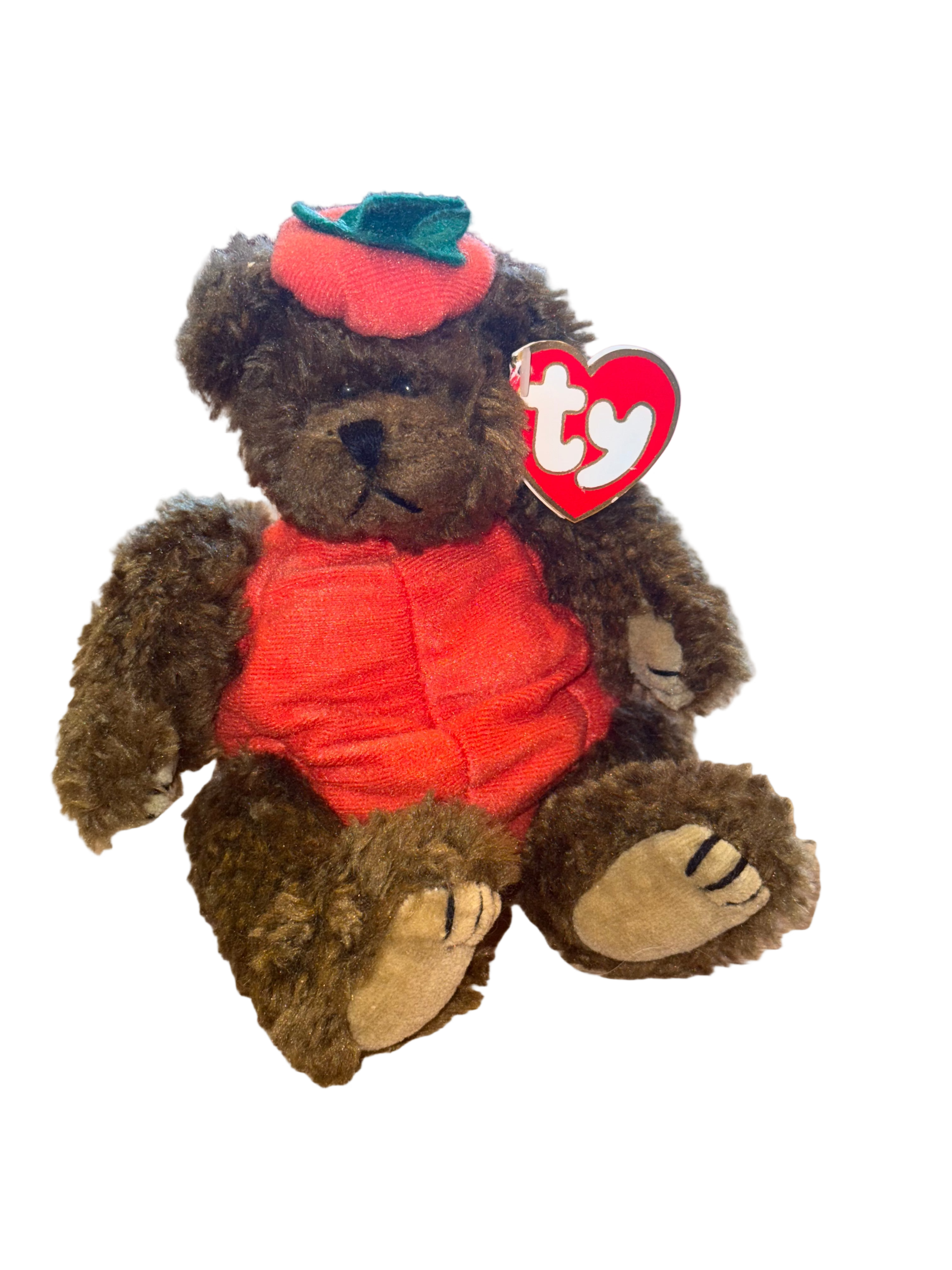 Pumpkin Beanie Baby Bear