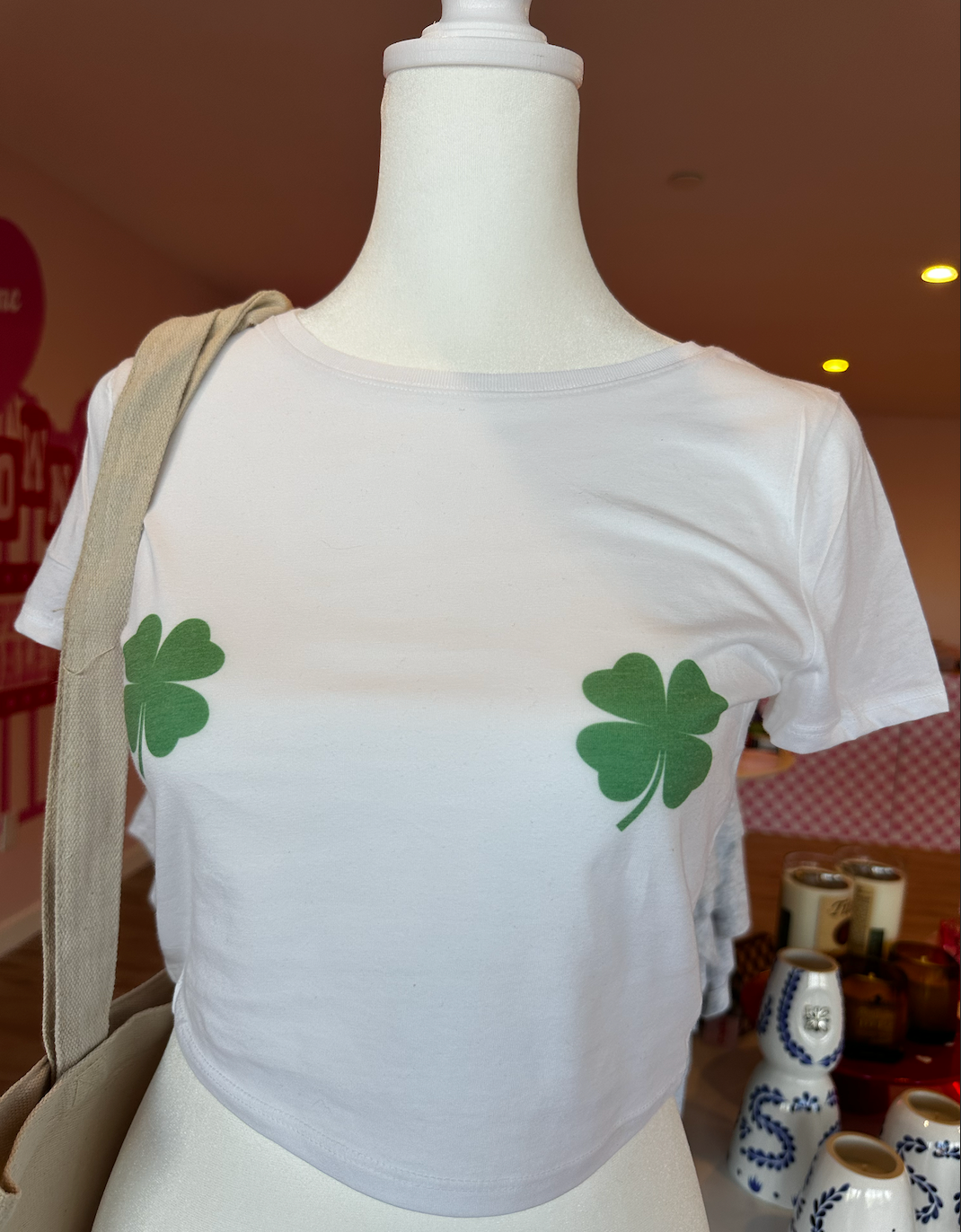 St. Patty's Day Shamrock Crop Top