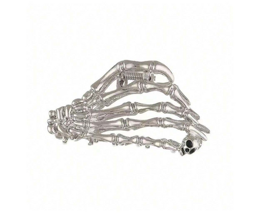 Metal Skeleton Hand Claw Clip