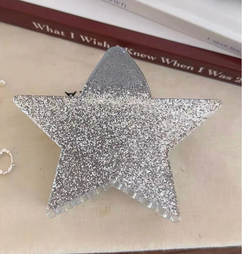 Star Shaped Acrylic Claw Clip