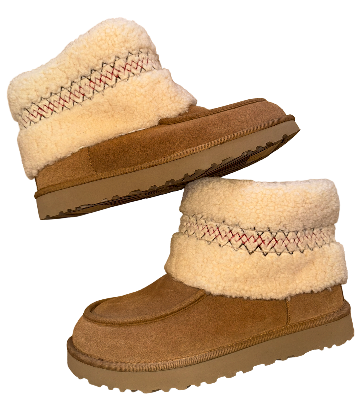 UGGs Tan Tasman Knit Low-Rise Foldover Style