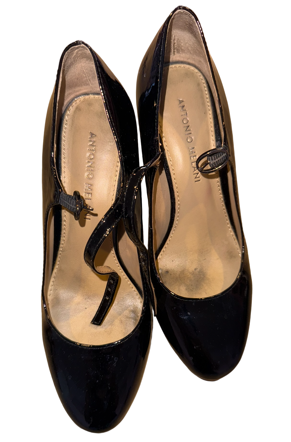 Black Patent Leather Mary Jane Heels