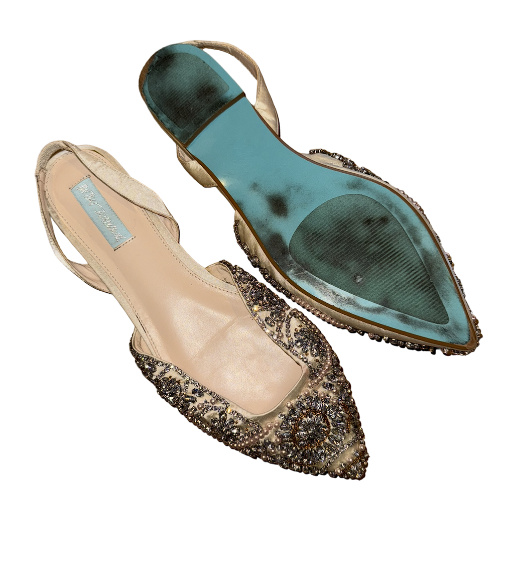 Sparkly Betsey Johnson Flats