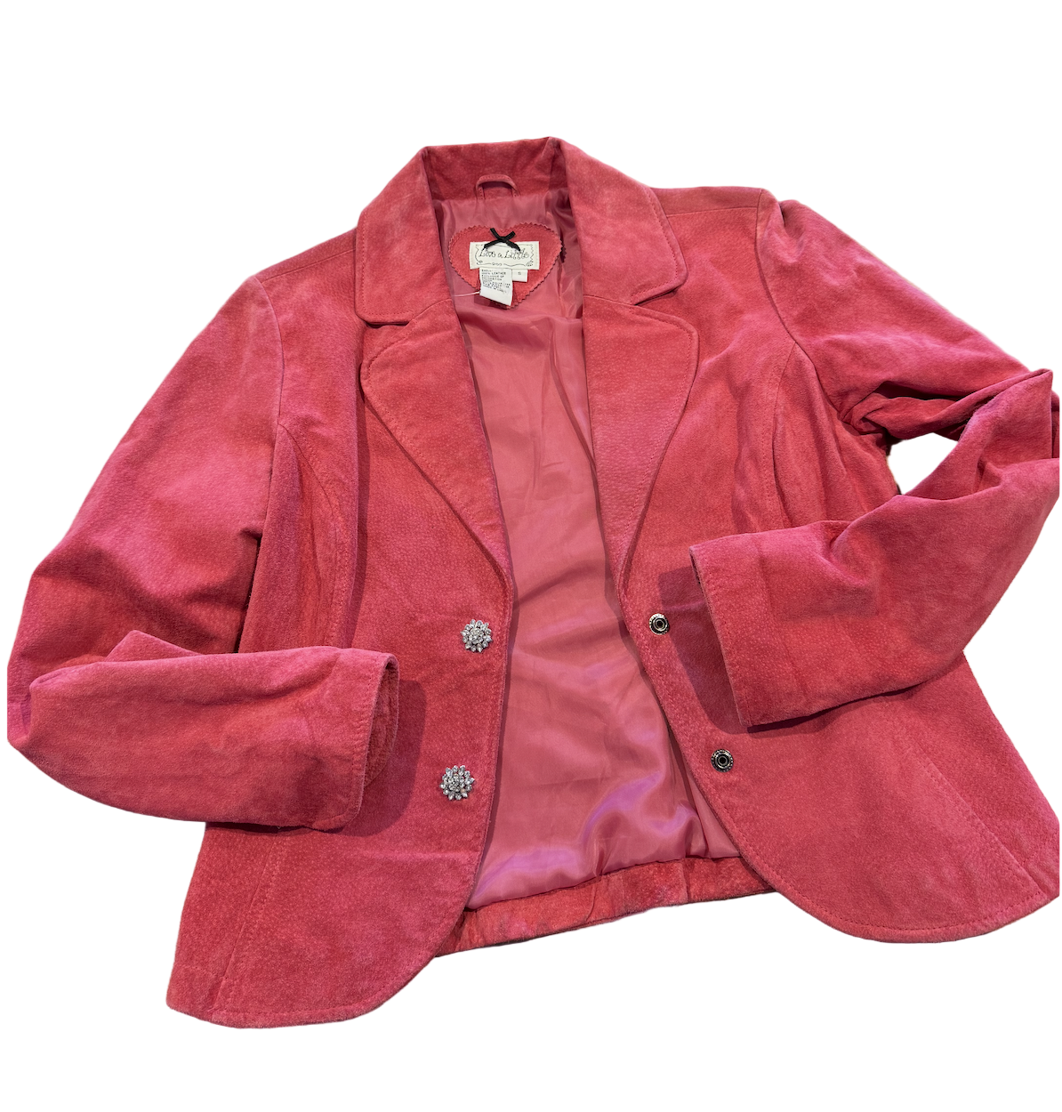 Vintage Pink Suede Jacket