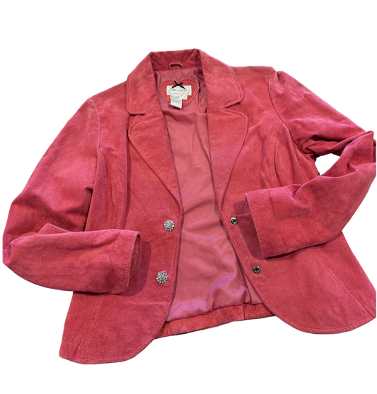 Vintage Pink Suede Jacket