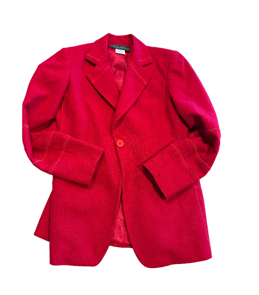 Red Wool Short Coat