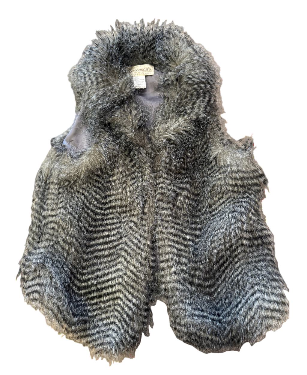 Y2K Furry Sleeveless Cardigan