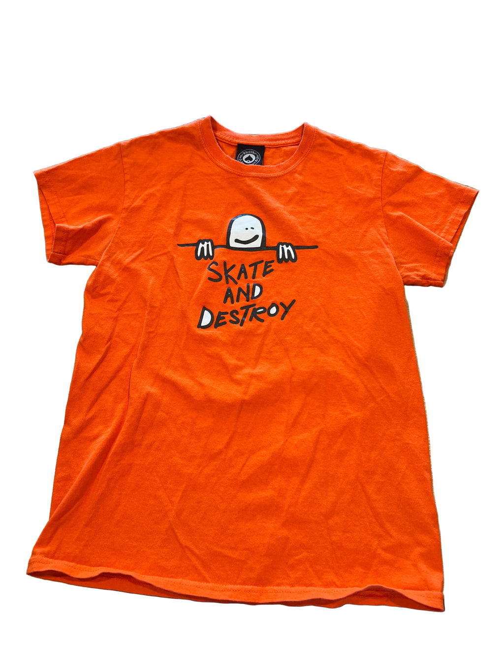 Orange t-shirt with graphic design