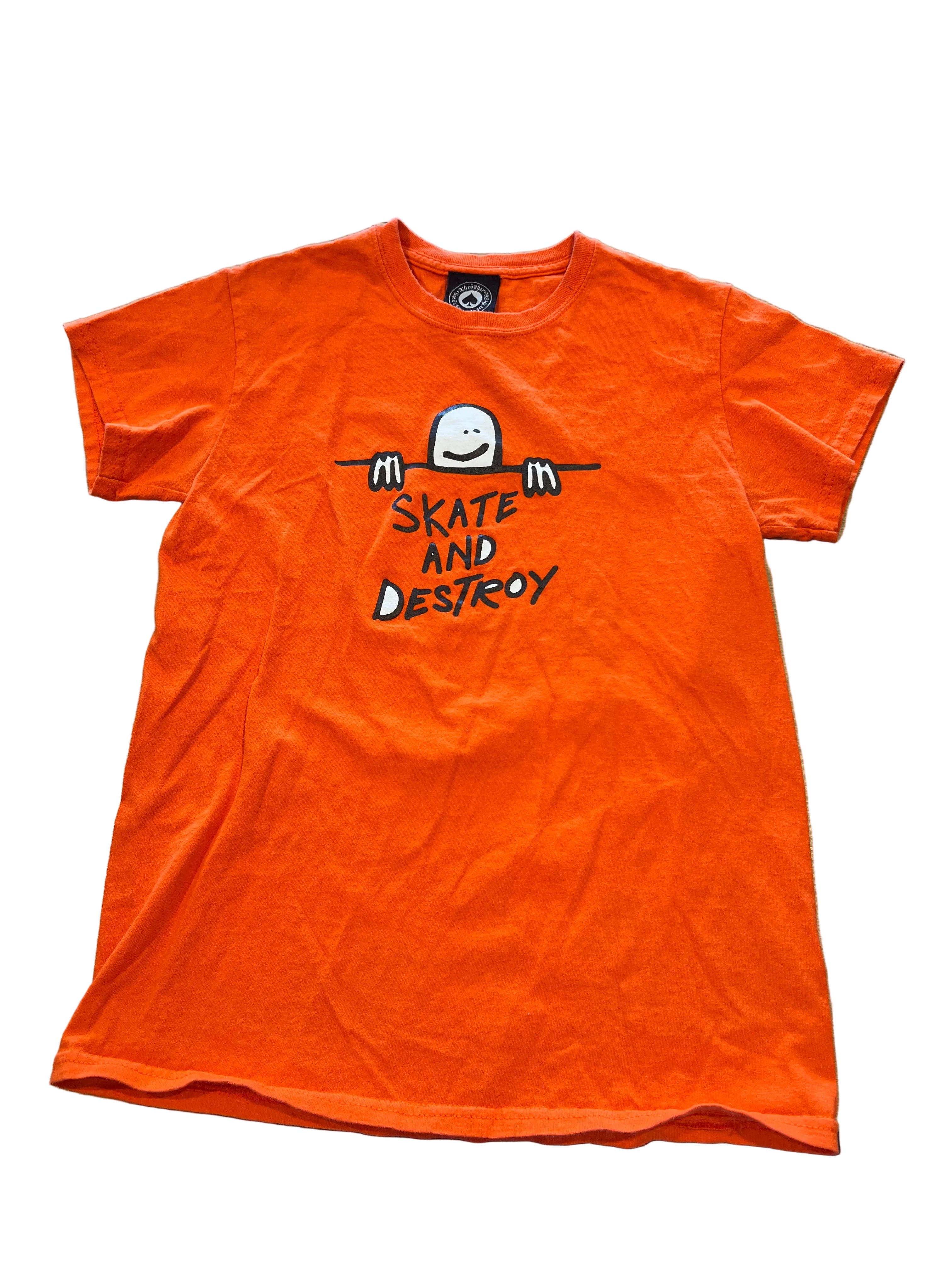 Orange t-shirt with graphic design