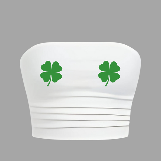 St. Patty's Day Shamrock Tube Top