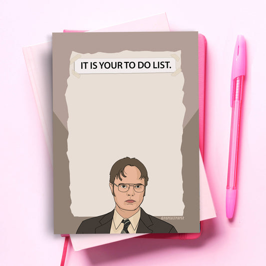 The Office Dwight Funny Notepad