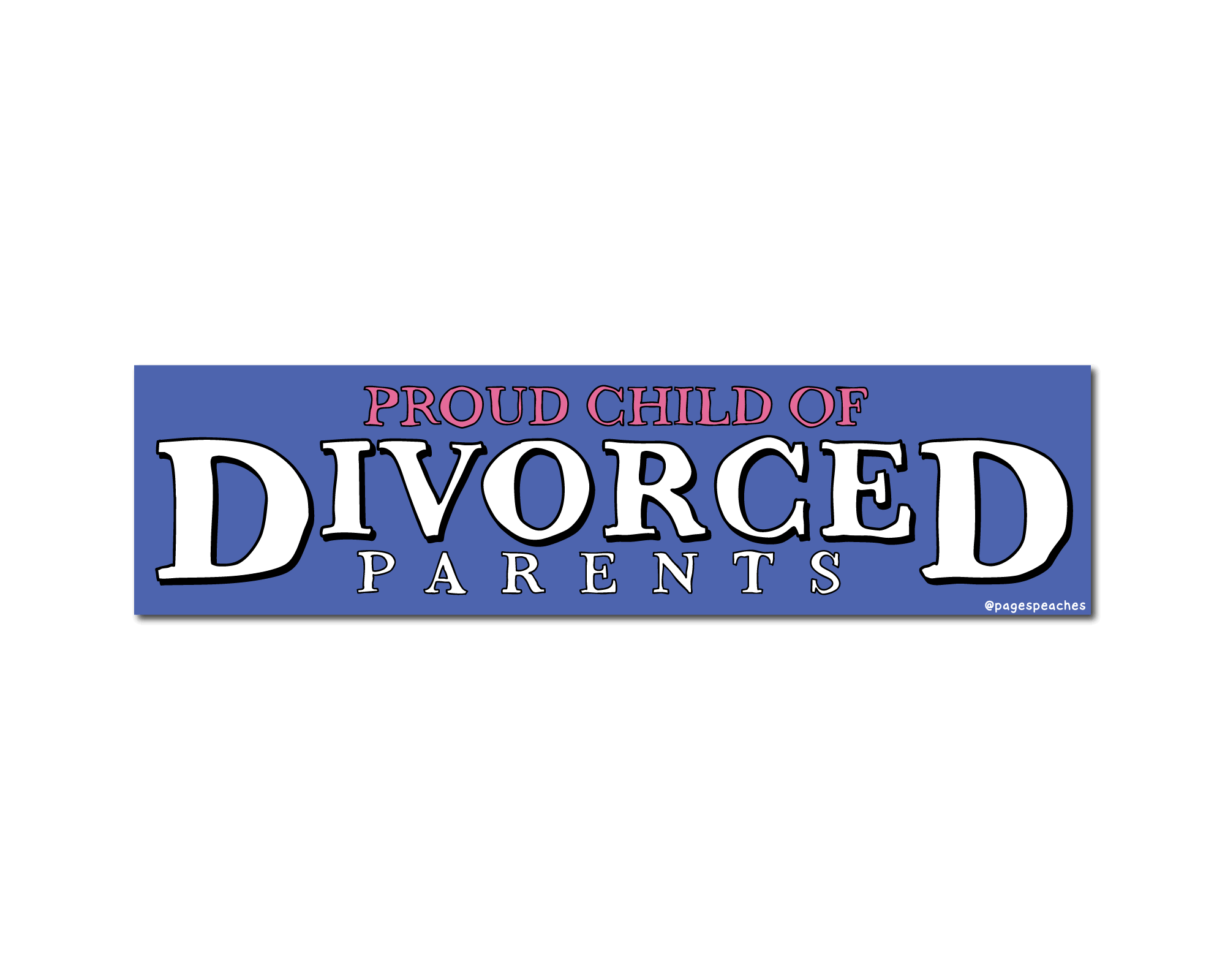 Divorced Parents Bumper Sticker