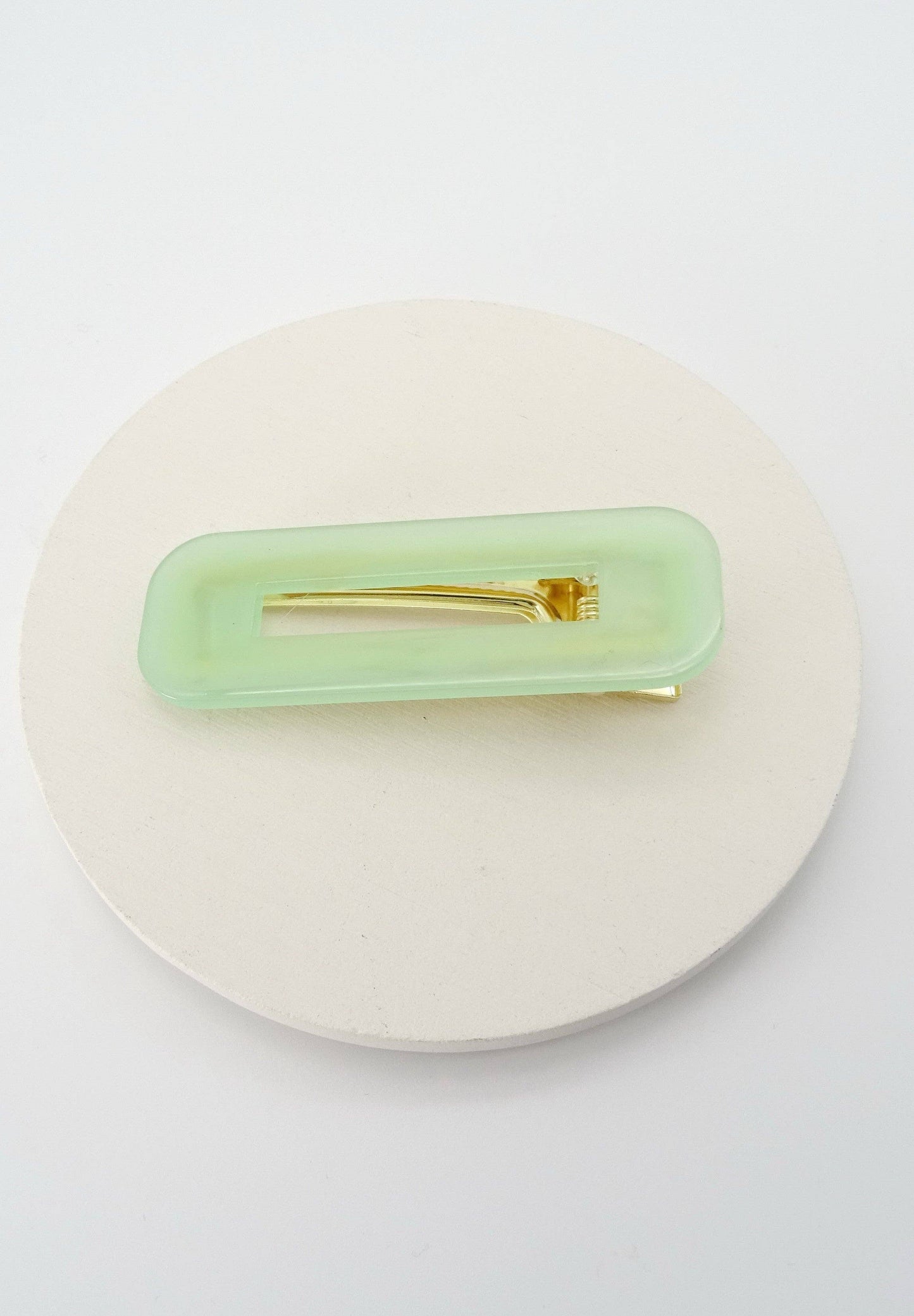 Rectangle Lucite Acrylic Hair Clips