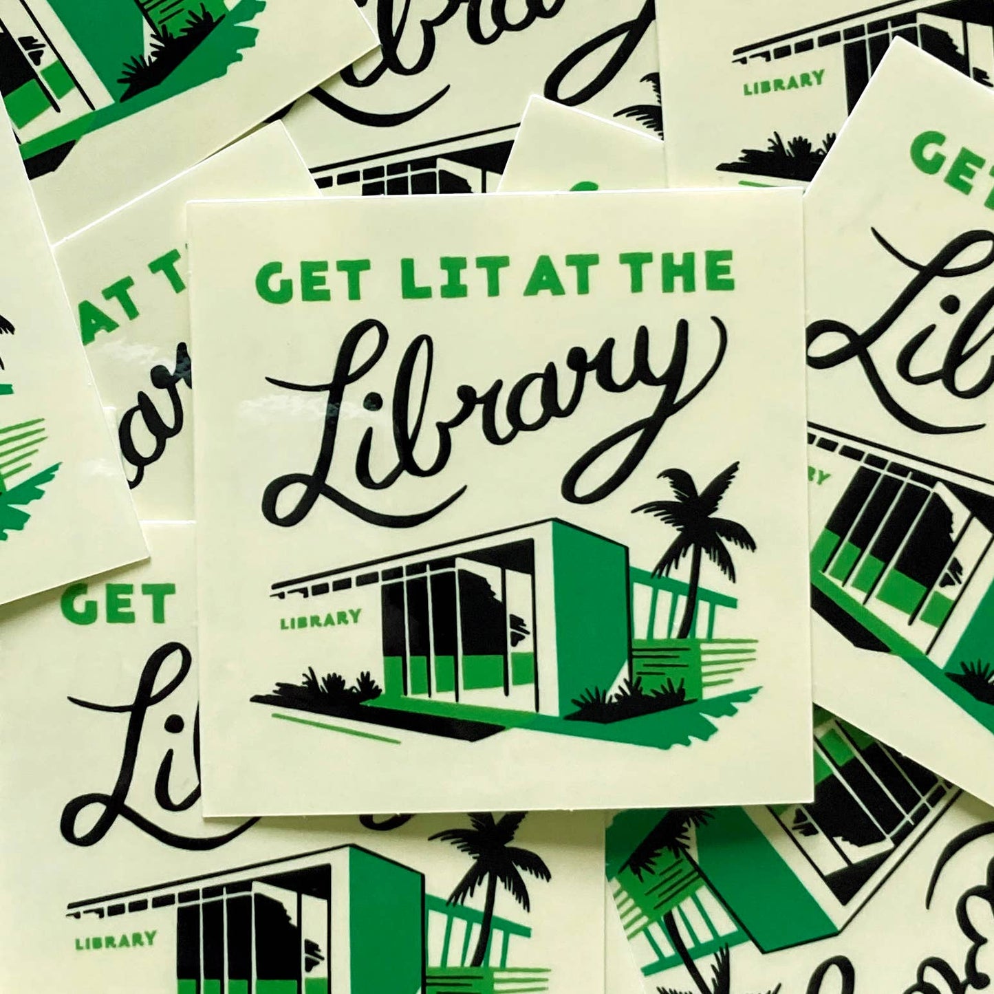 "Get Lit At The Library" Vinyl Sticker