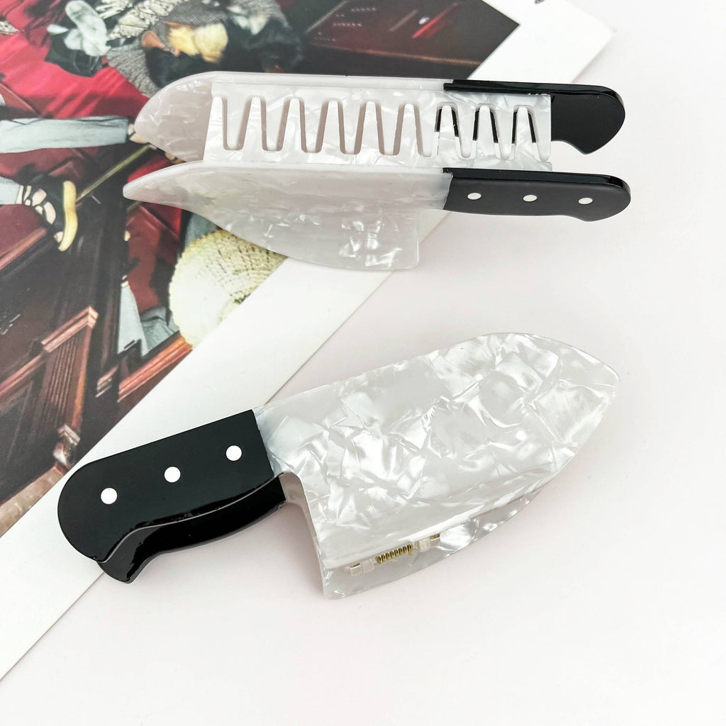 Novelty Knife Hair Claw Clip