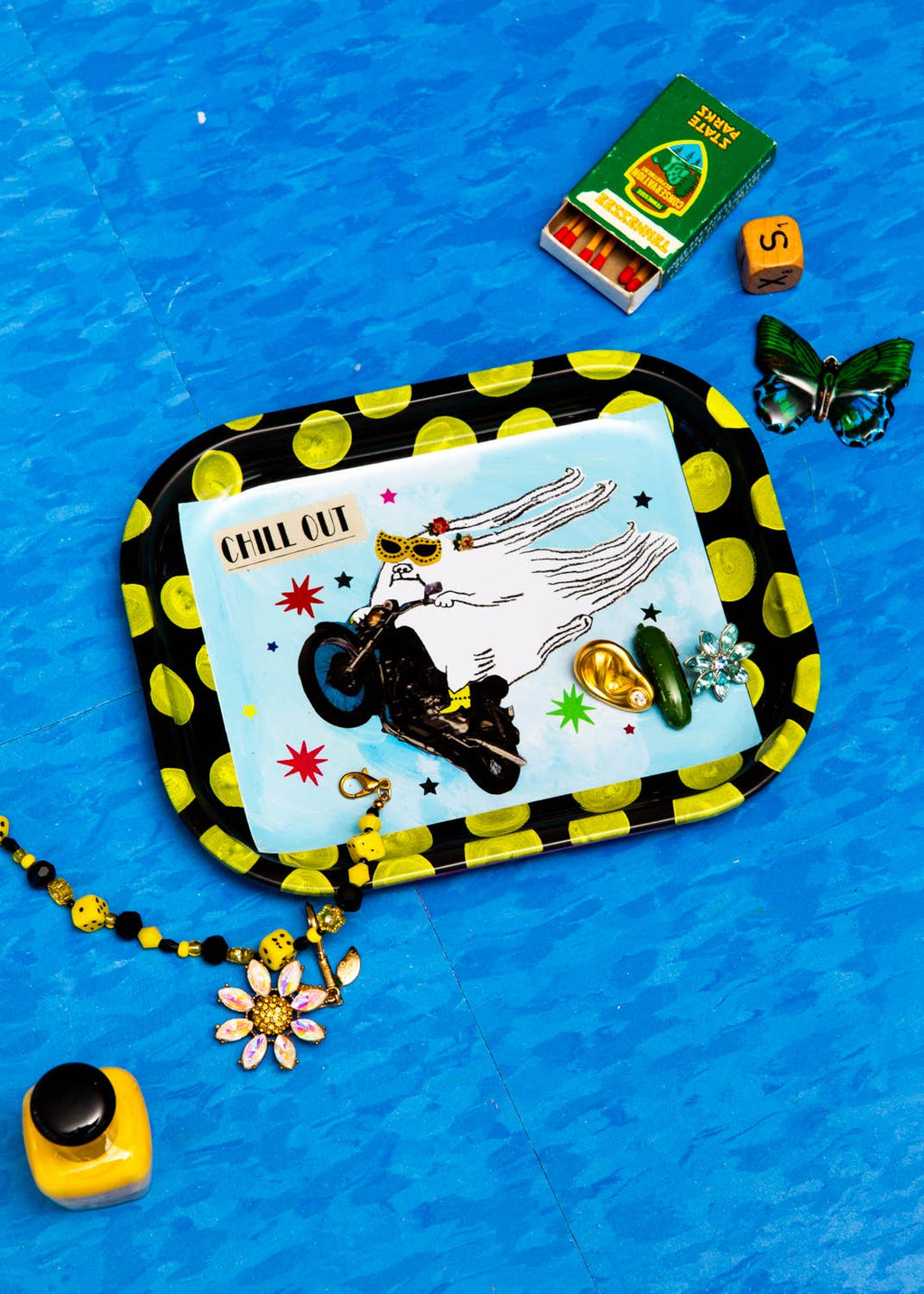 "Chill Out" Metal Tray by Gentle Thrills
