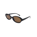 Oval Black Frame Sunglasses