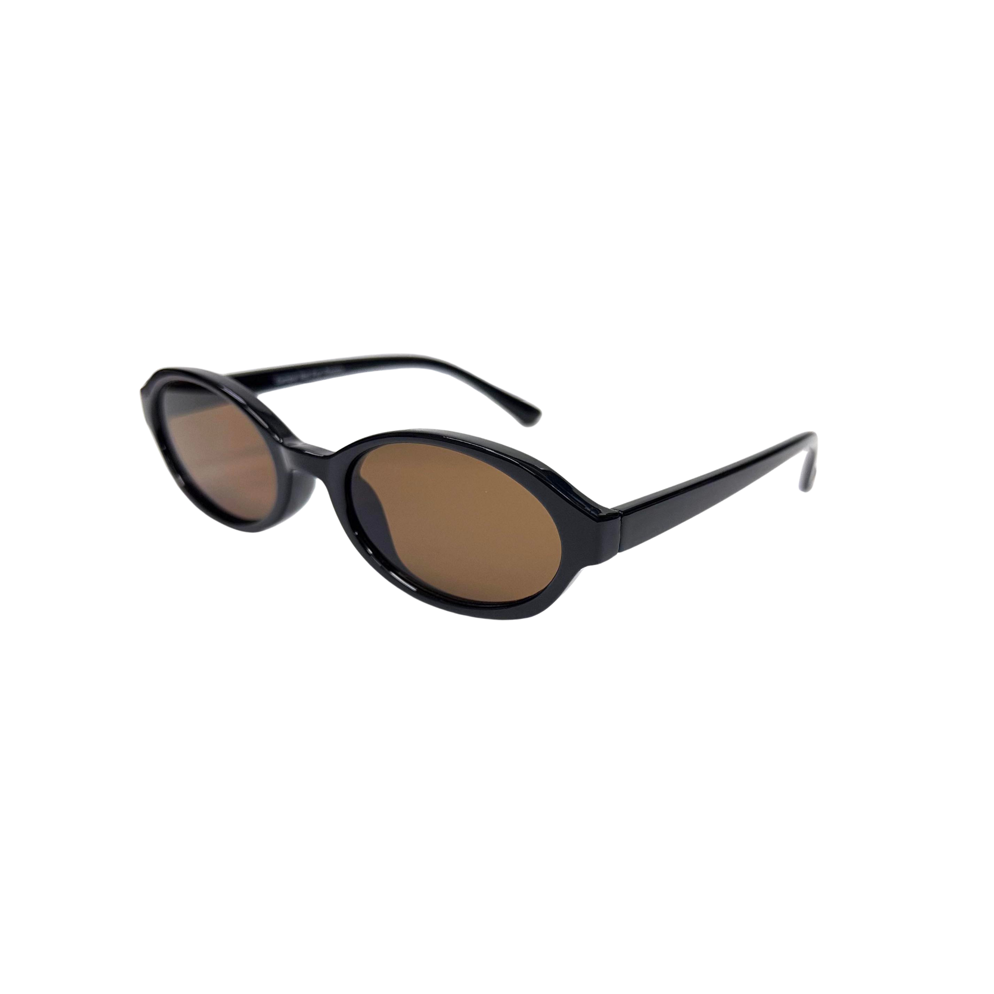 Oval Black Frame Sunglasses