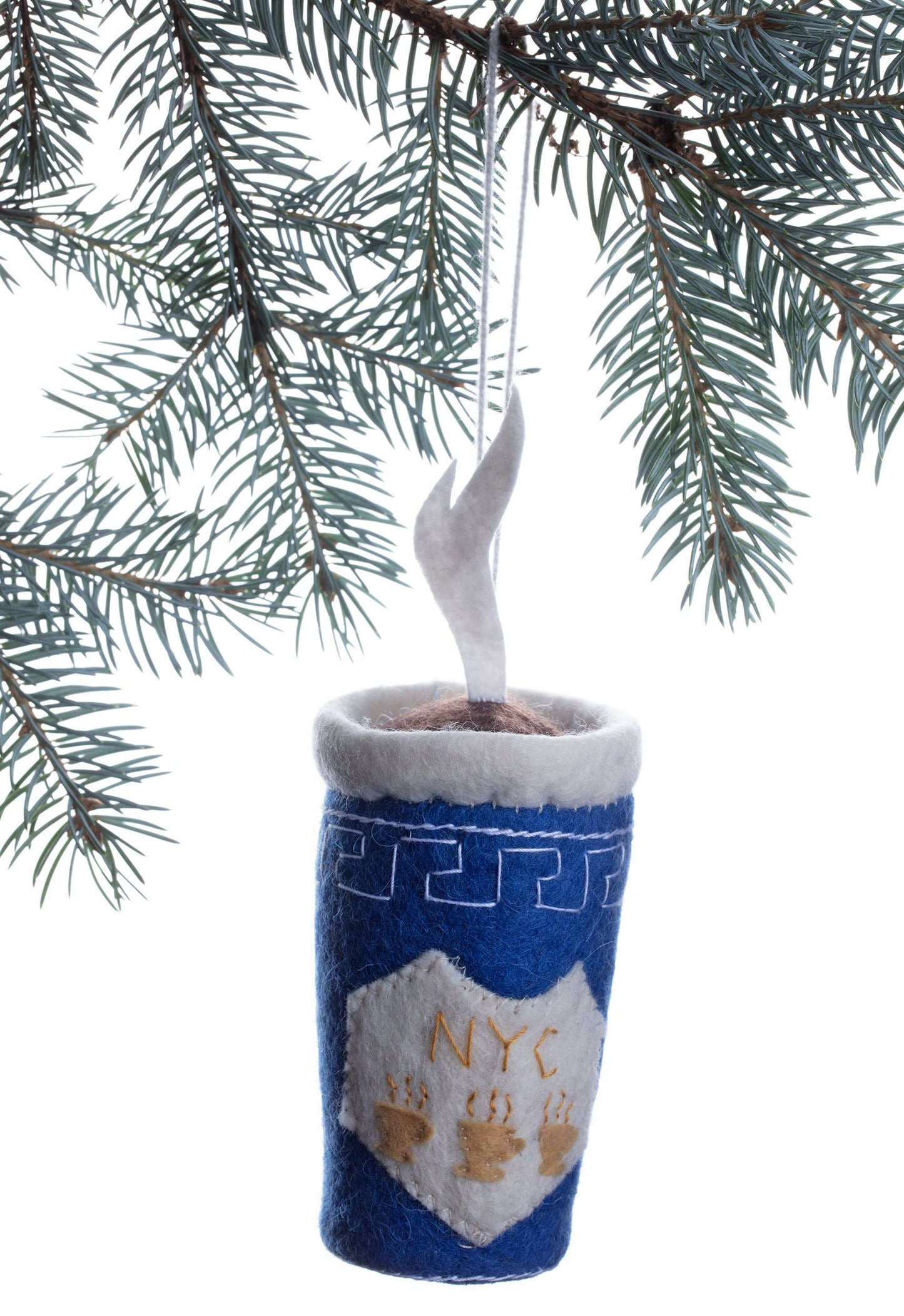 Handmade NYC Coffee Cup Ornament