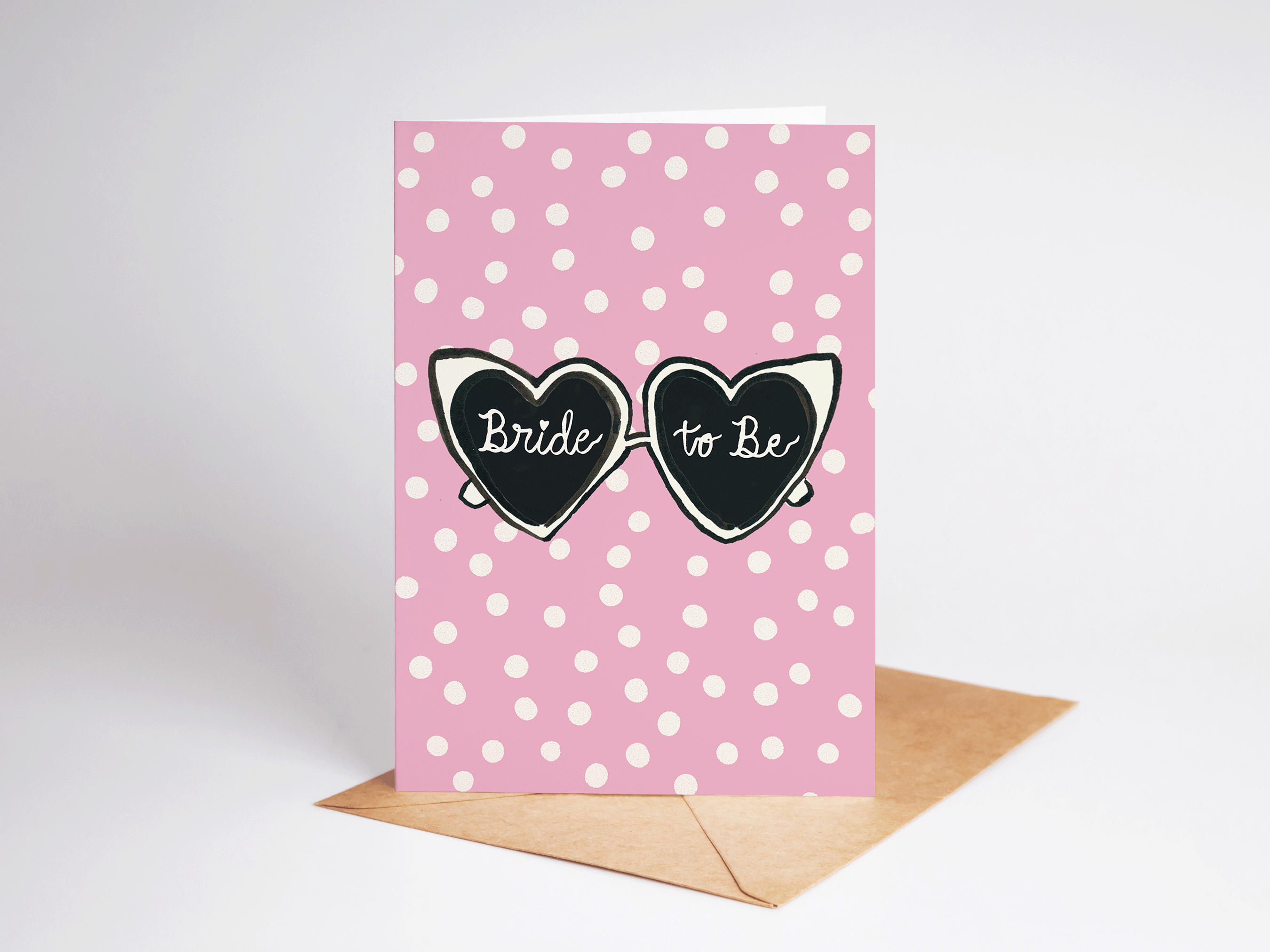 "Bride To Be" Heart Sunglasses Greeting Card