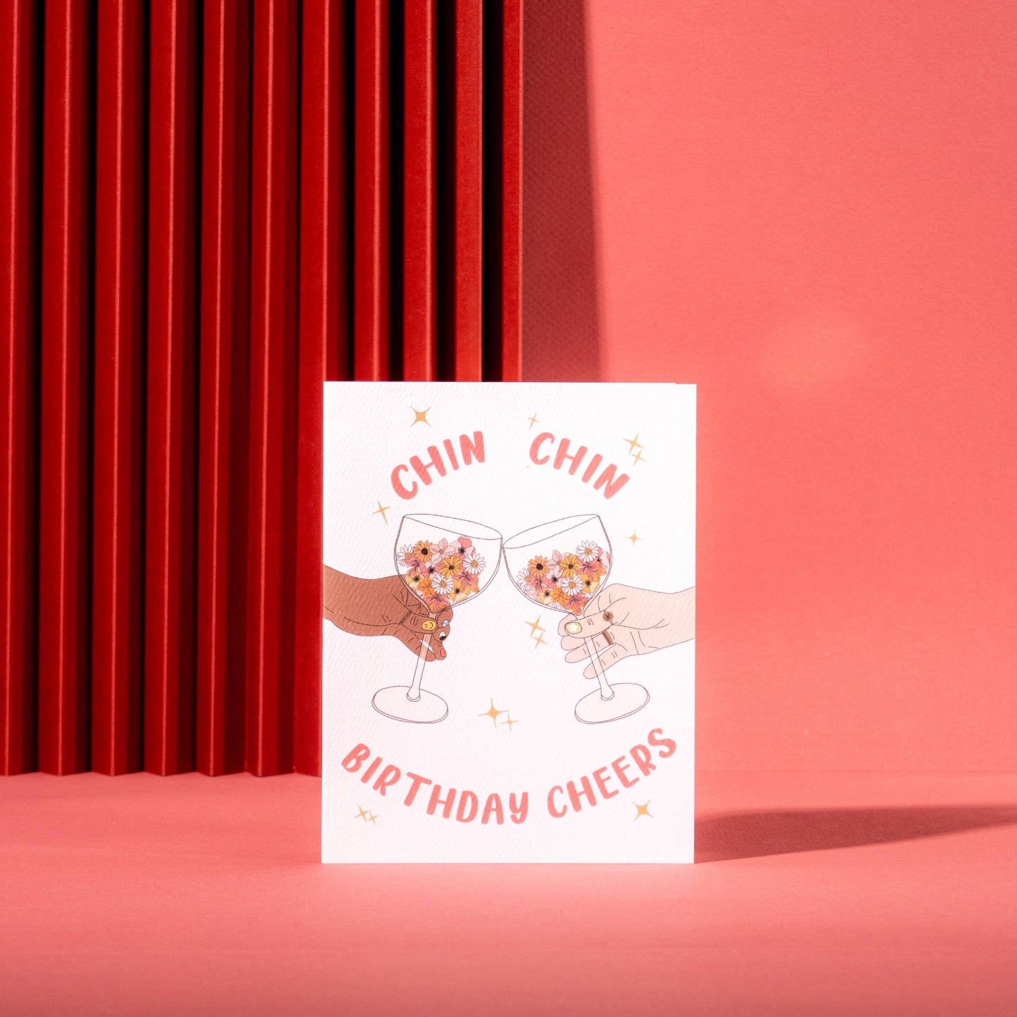 "Chin Chin" Birthday Cheers Card