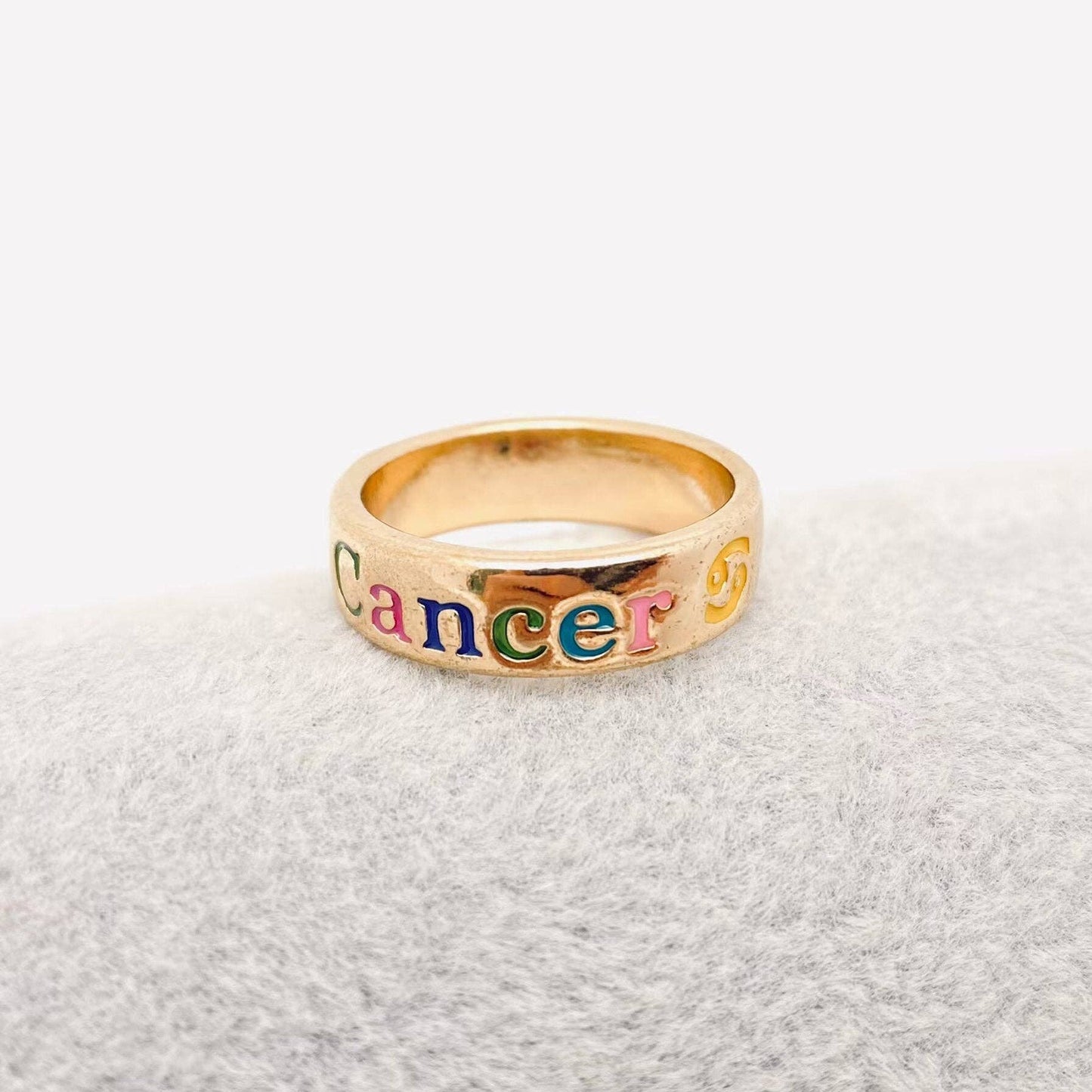 Enamel Zodiac Ring