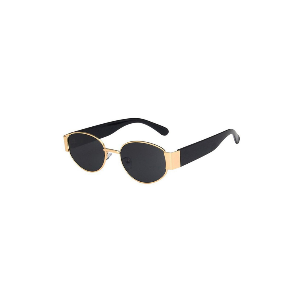 Gold Frame Round Metal Sunglasses