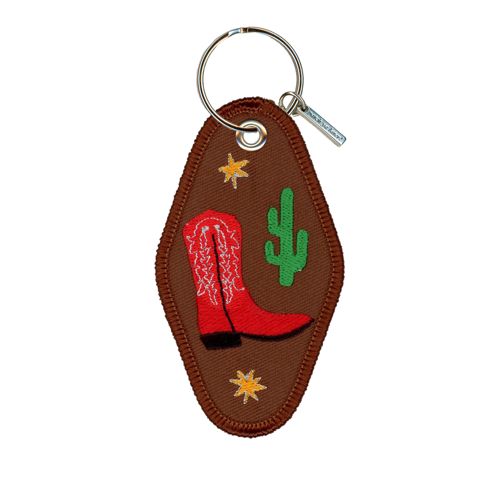 Start Walkin Embroidered Keychain