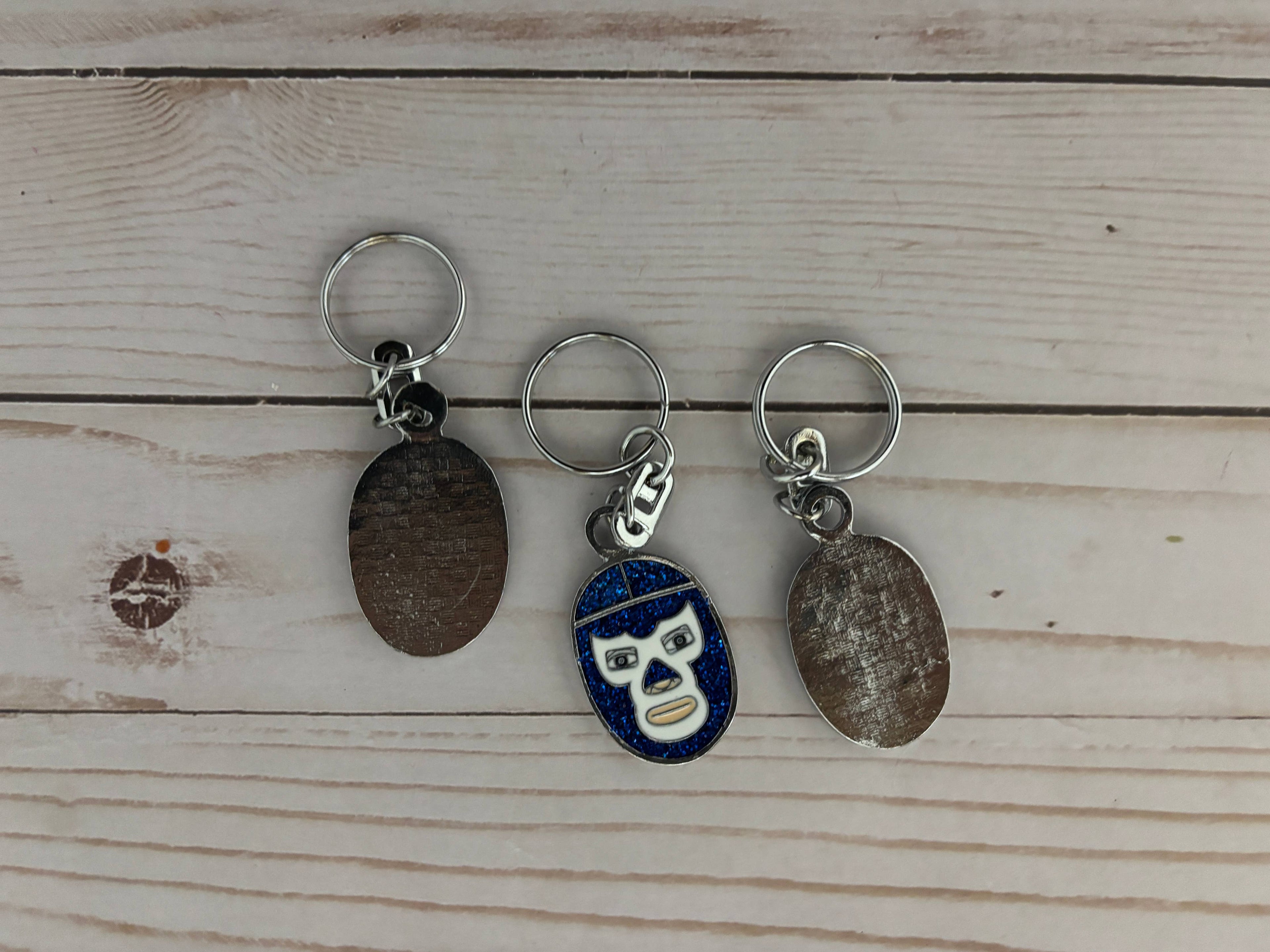 Blue Demon Luchador Lucha Libre Keychain