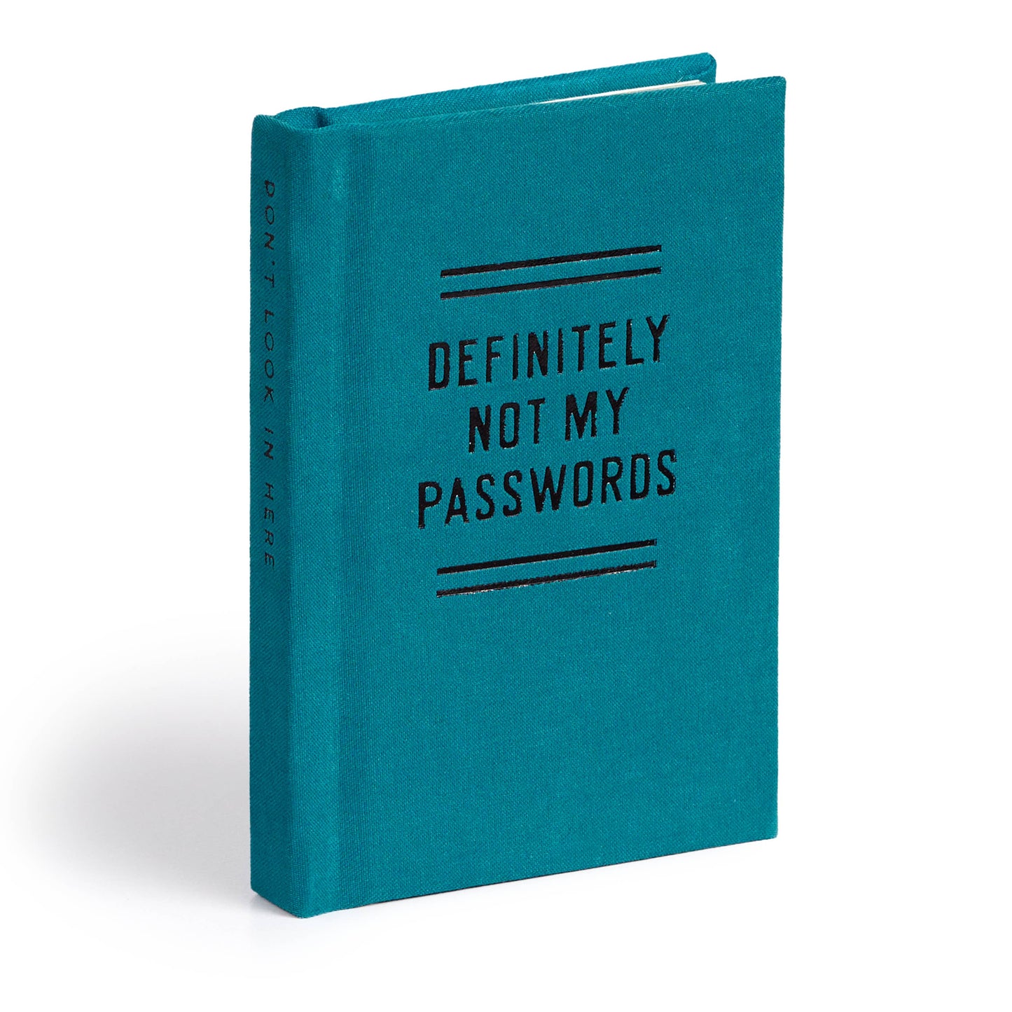 "Definitely Not My Passwords" Tiny Password Diary by Brass Monkey