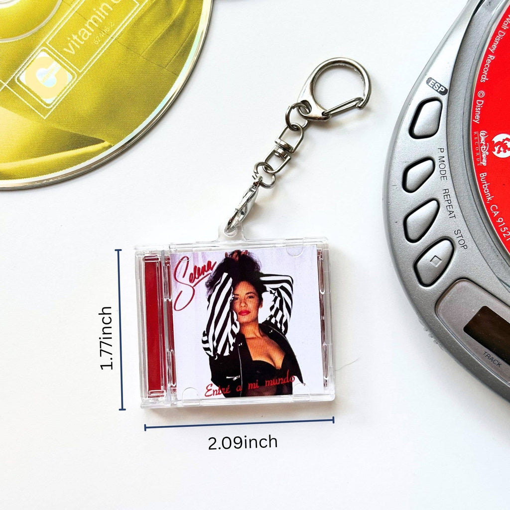 'Hit Clips' Mini CD Case Keychain - Selena : Como la Flor