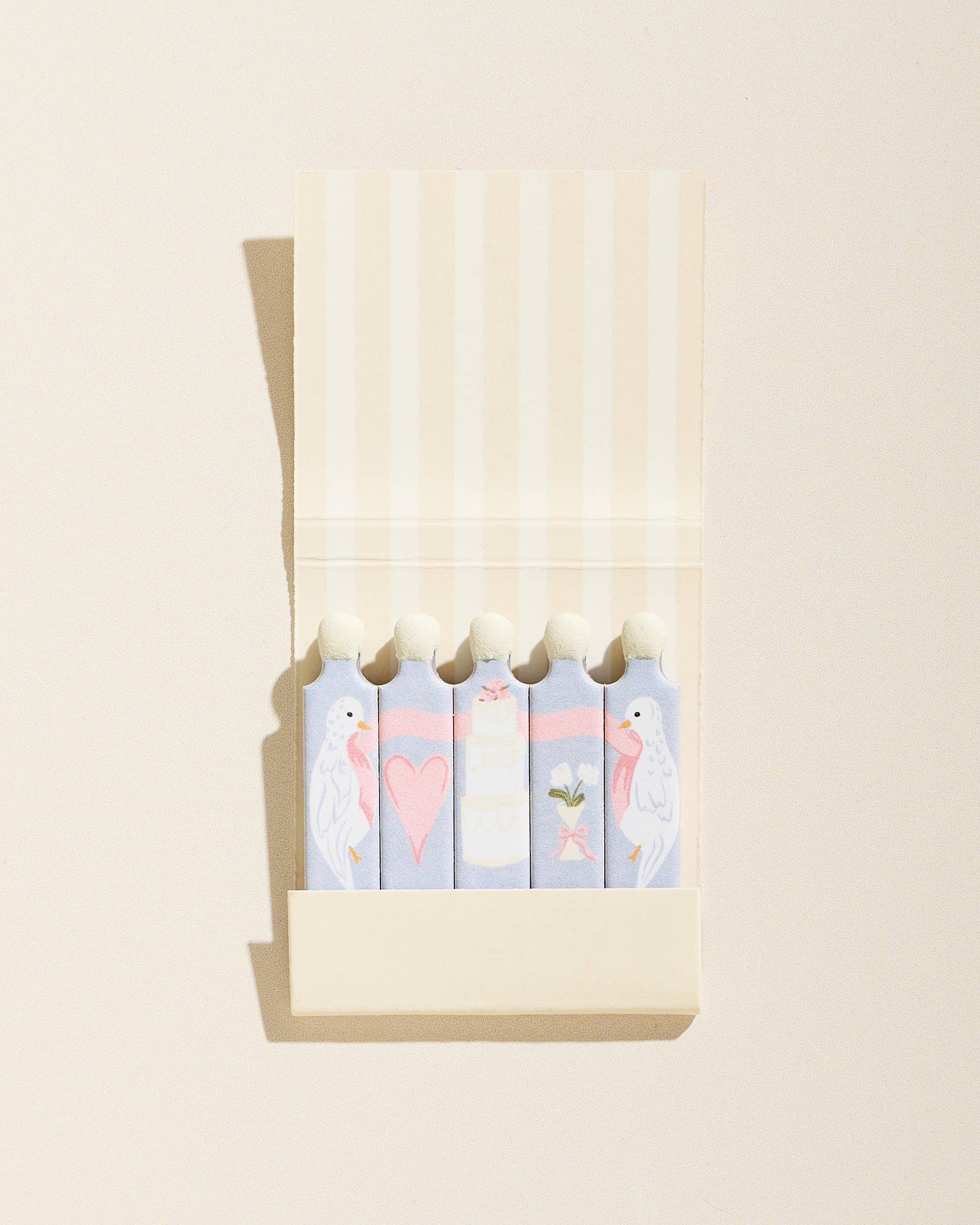 "Match Made In Heaven"  Love Birds Stem Matchbook