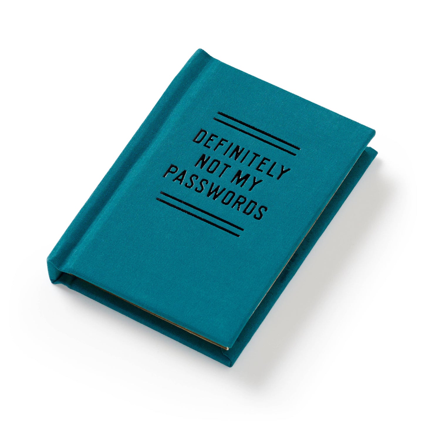 "Definitely Not My Passwords" Tiny Password Diary by Brass Monkey
