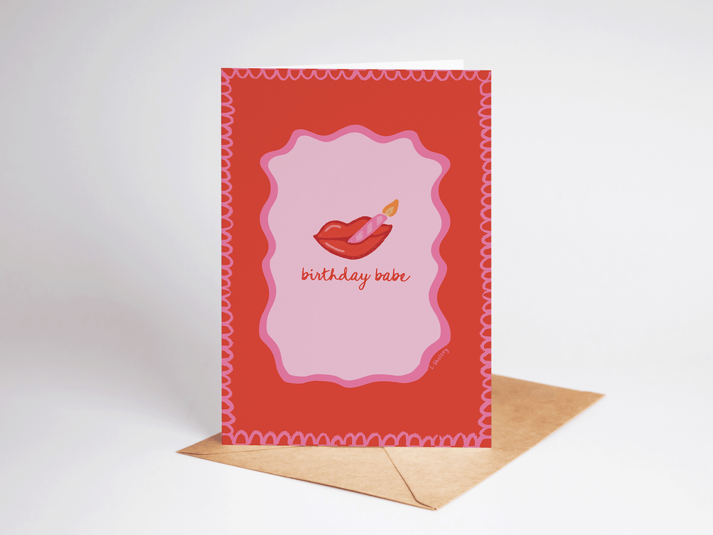 Birthday Babe Glam Greeting Card