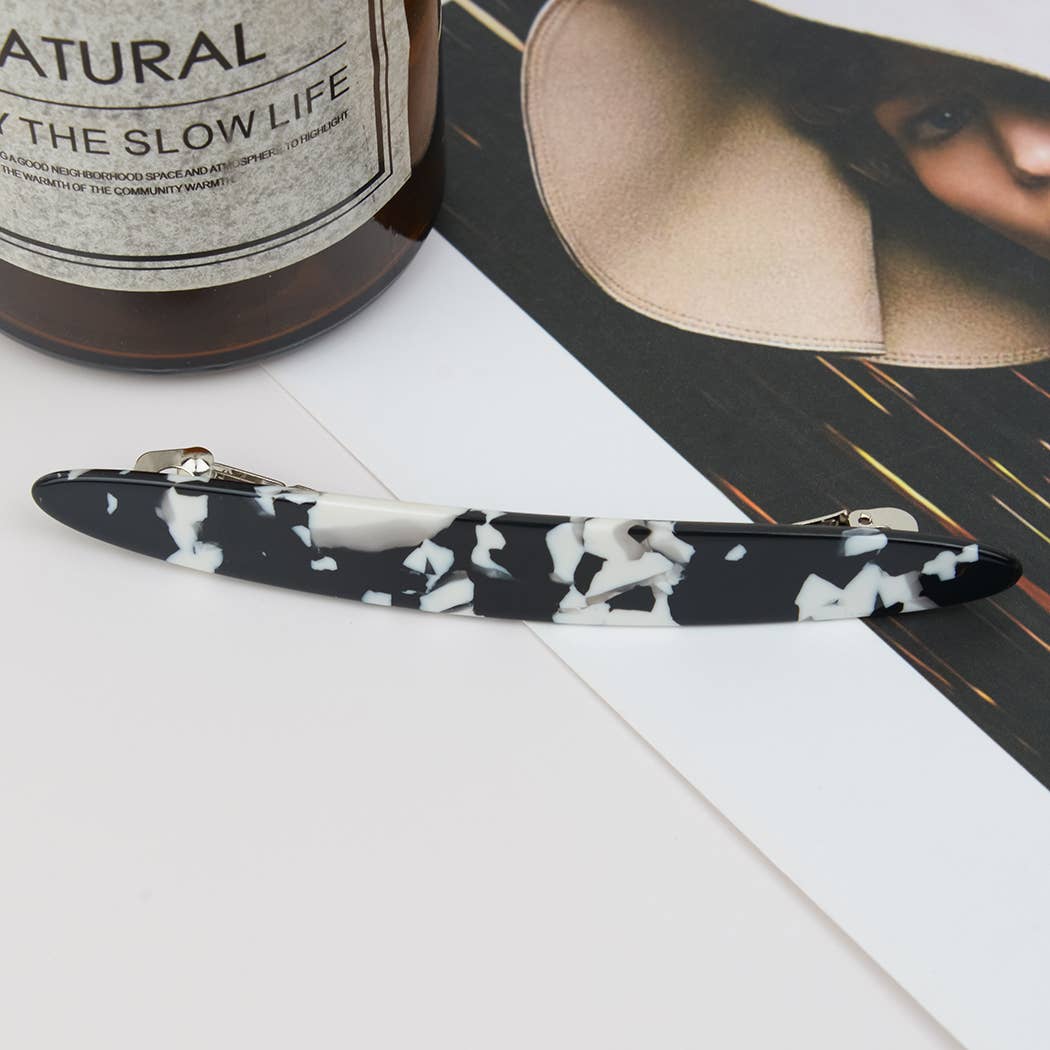 French Acetate Barrette Hair Clip
