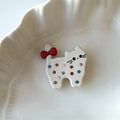 Colorful Bedazzled Cat Hair Clip