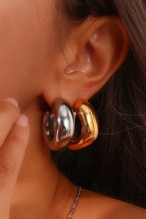 Stainless Steel Chunky Hoops