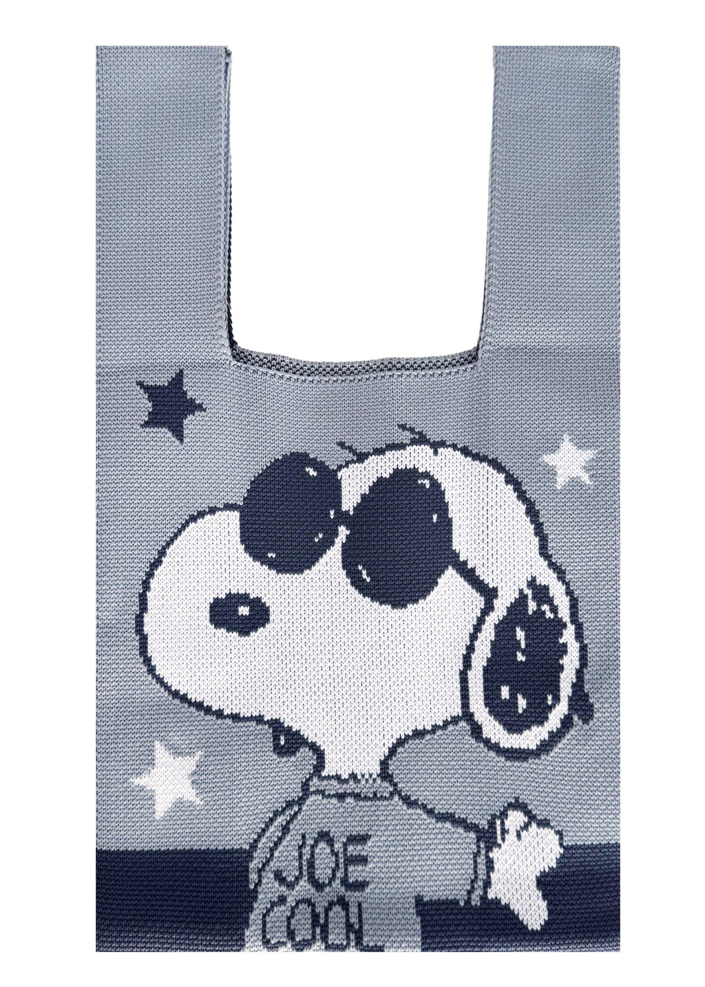 Snoopy "Joe Cool" Knitted Grey Mini Tote