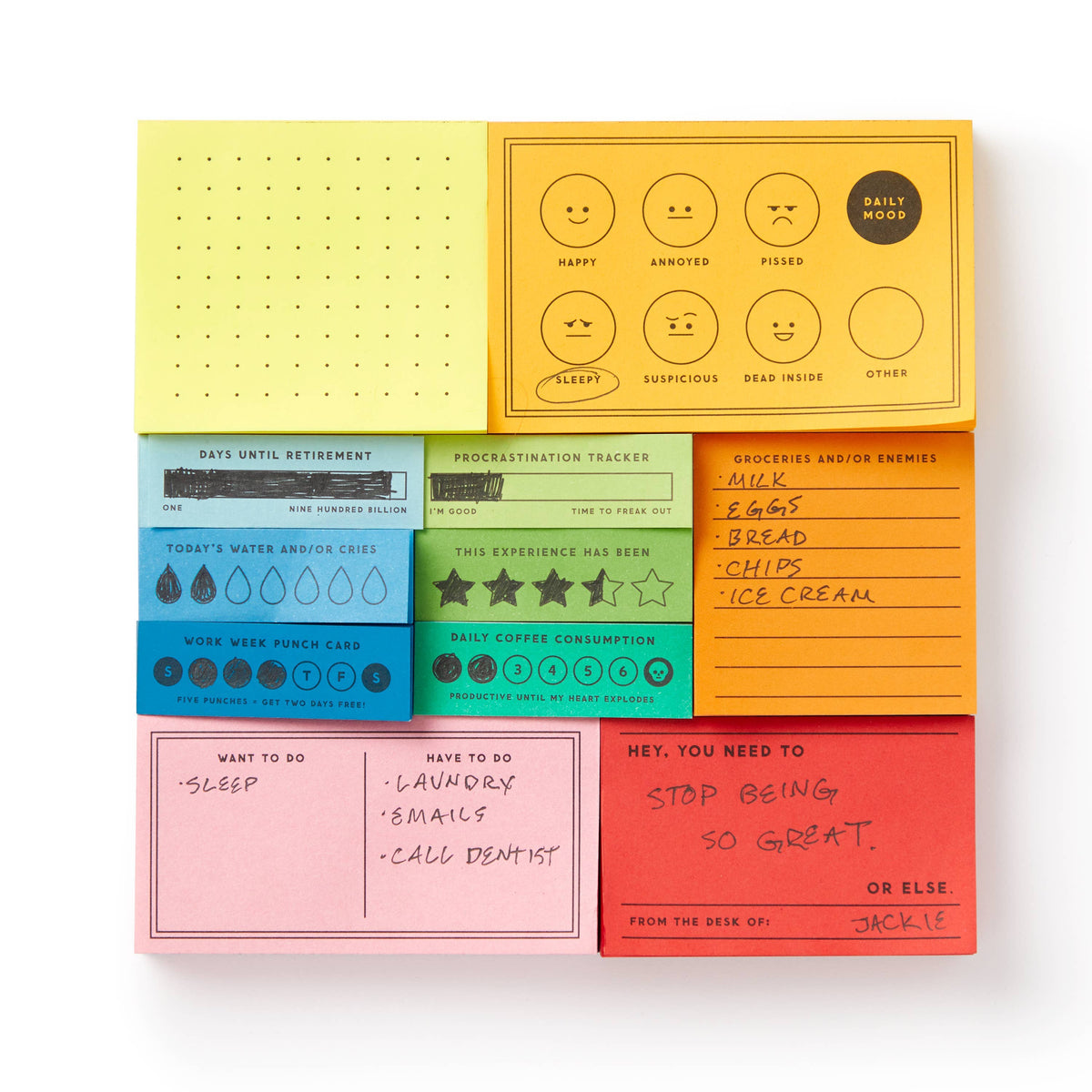"I've Got A Few Notes" Tear-off Notepad Set by Brass Monkey