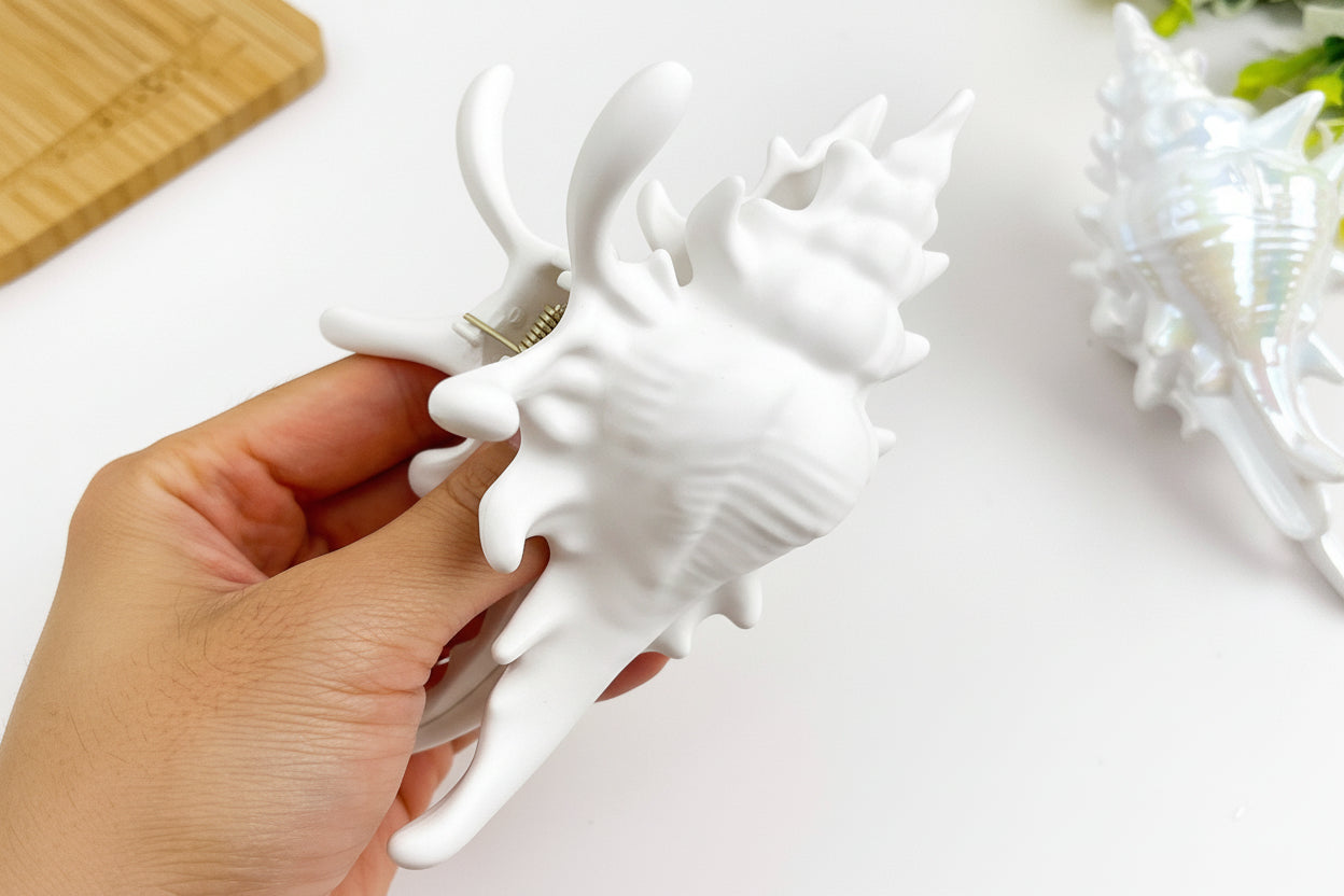 Ocean-Inspired Seashell Hair Claw Clip