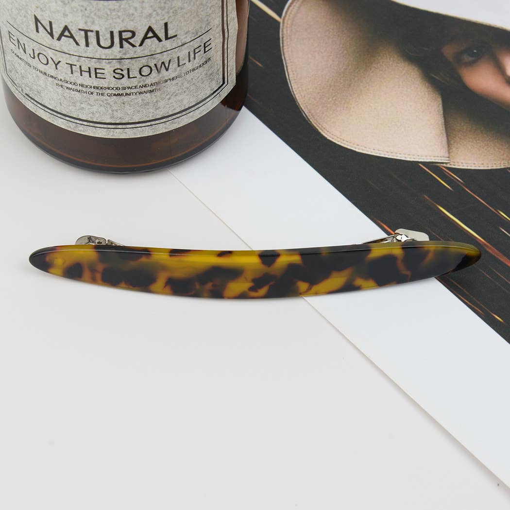 French Acetate Barrette Hair Clip