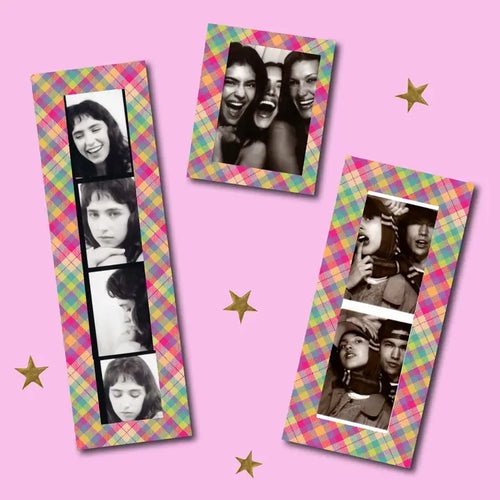 "TARTAN PRINCESS" Photo Strip Magnet Frame | Fridge Home Décor