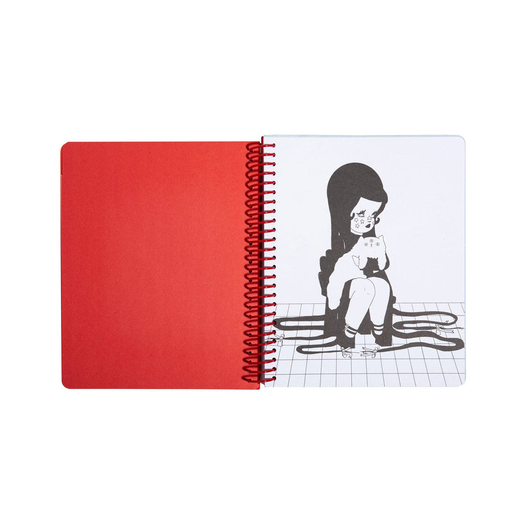Valfre "Love Cats Blanco" Spiral Notebook
