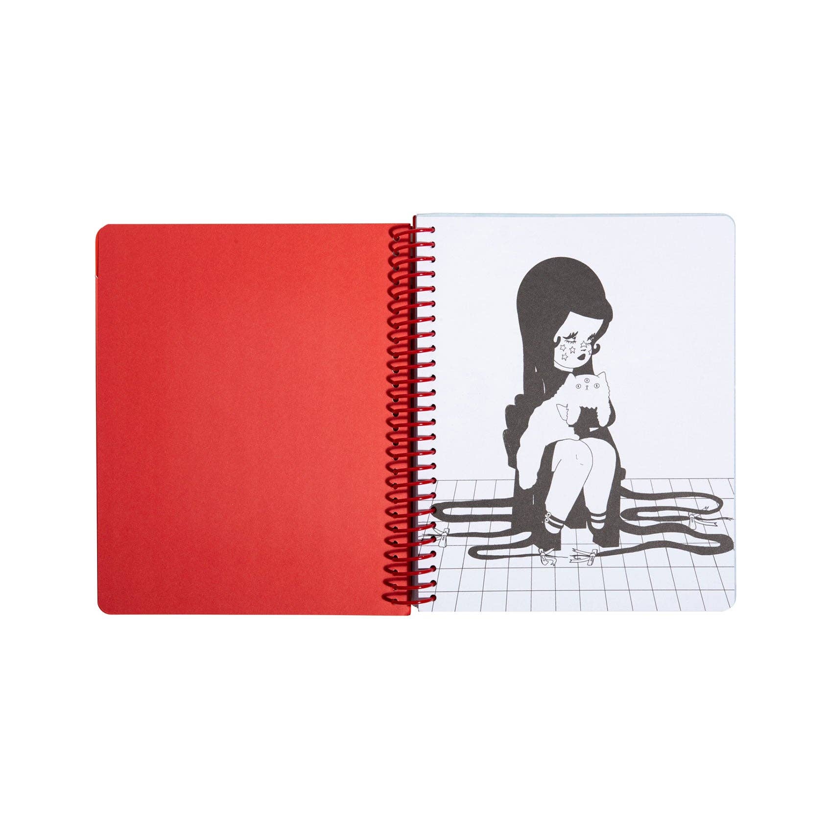 Valfre "Love Cats Blanco" Spiral Notebook