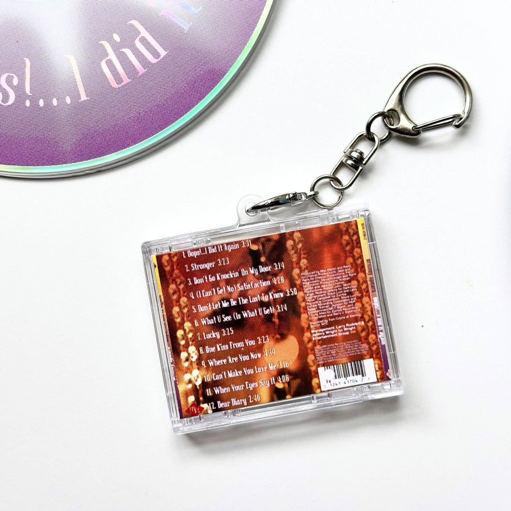 'Hit Clips' Mini CD Case Keychain - Britney Spears Oops: Oops!... I did it again!