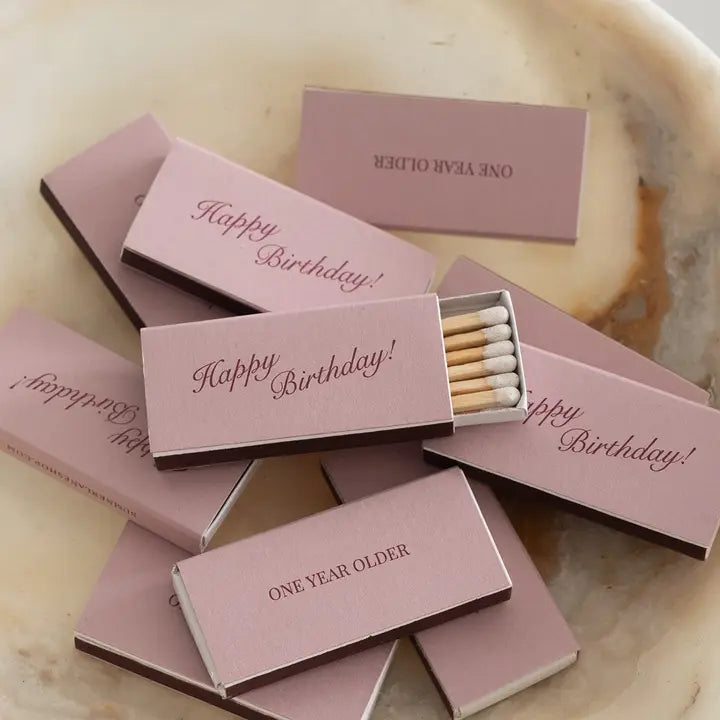"Happy Birthday" Matchbox