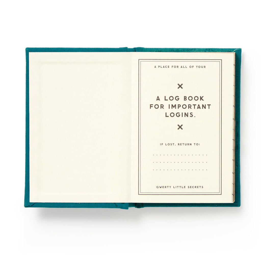 "Definitely Not My Passwords" Tiny Password Diary by Brass Monkey